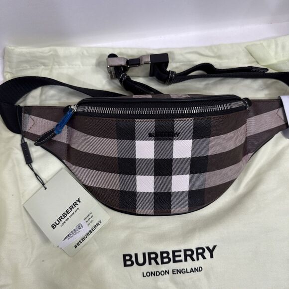 BURBERRY Cason Belt Bag in Dark Birch Brown NWT With Dust Bag - Picture 1 of 11